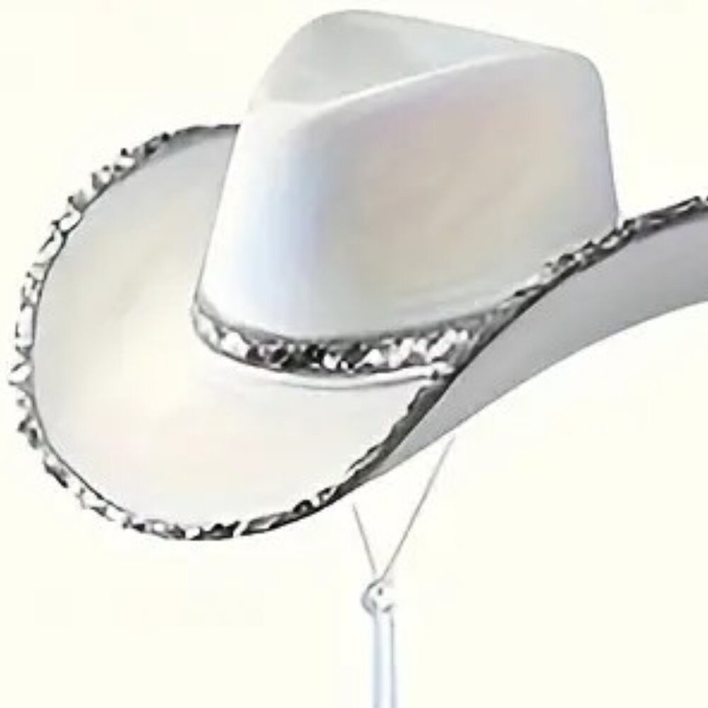 Glitter Edge Western Hat